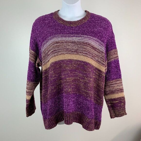 Lane Bryant sz 22 24 2X Sweater Long Sleeve Colorful Striped New NWT - Picture 1 of 7